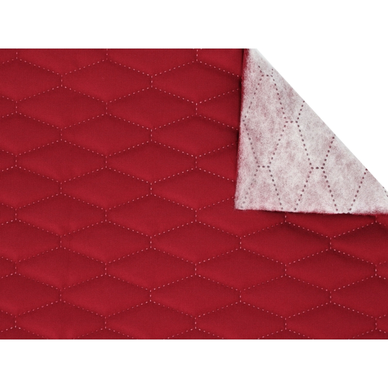 Quilted polyester fabric Oxford 600d pu*2 waterproof (525) maroon 160 cm 25 mb