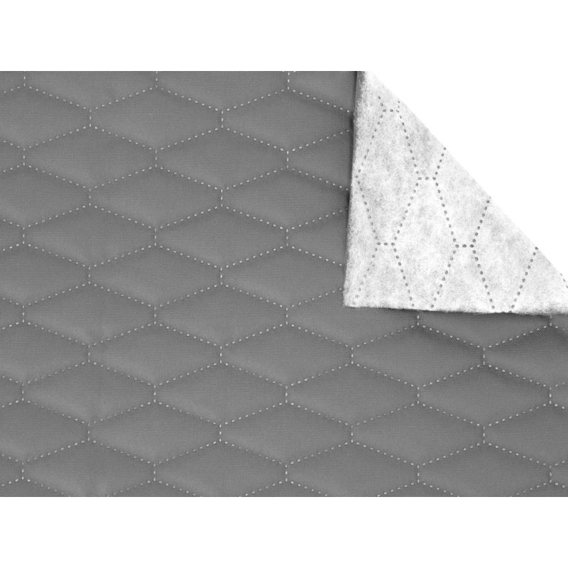 Quilted polyester fabric Oxford 600d pu*2 waterproof (134) grey 160 cm 25 mb