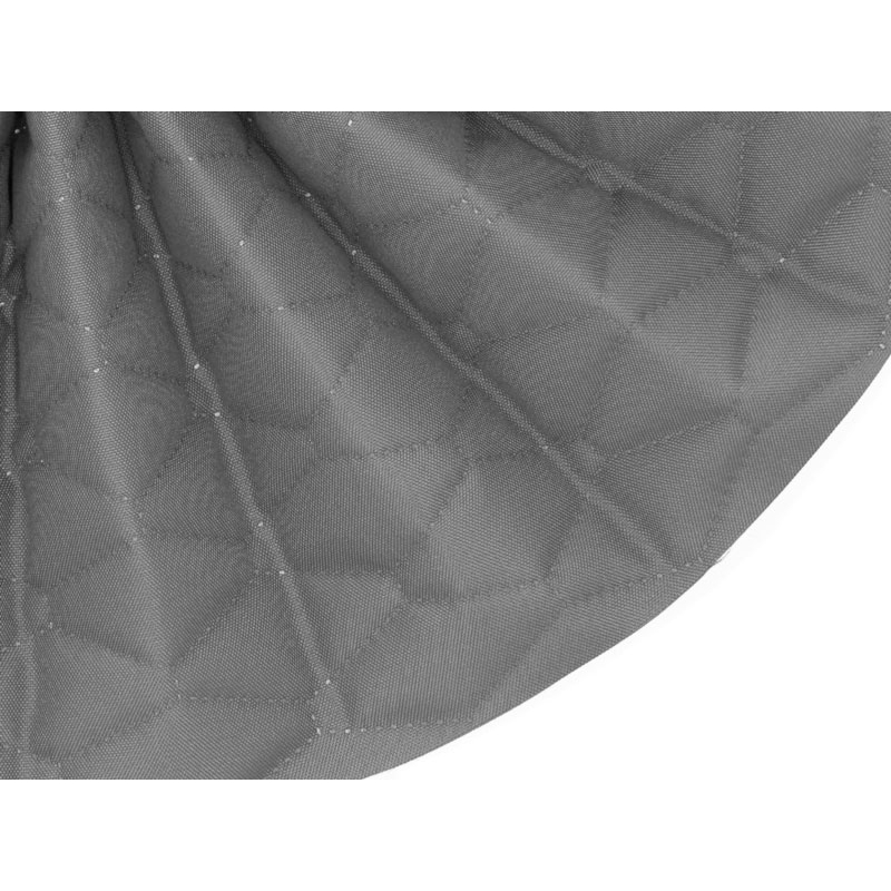 Quilted polyester fabric Oxford 600d pu*2 waterproof (134) grey 160 cm 25 mb