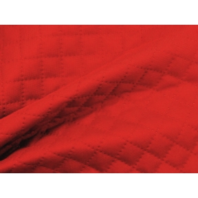 Tkanina Oxford pikowana wodoodporna karo (820) zgaszona czerwień