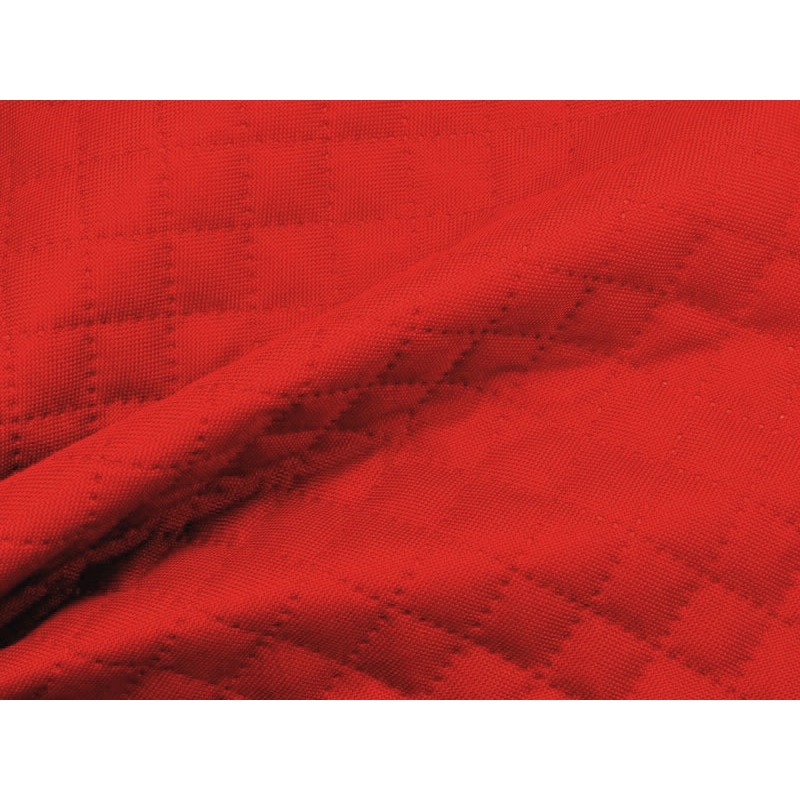 Polyester-steppstoff 600d pu-beschichtet karo (820) verblasstes Rot 160 cm  25 lm