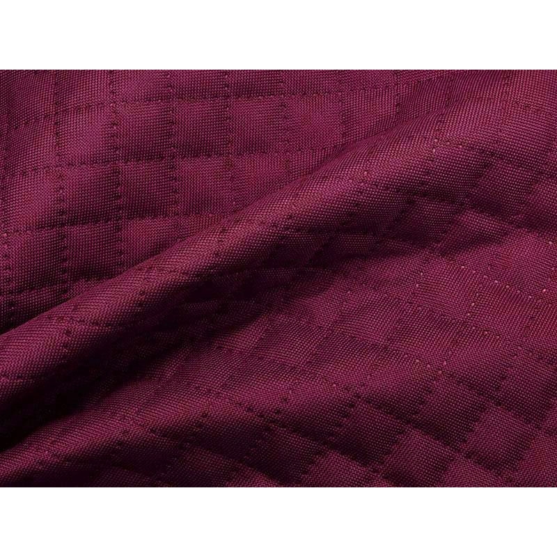 Quilted polyester fabric Oxford 600d pu*2 waterproof karo (525) maroon 160 cm 25 mb