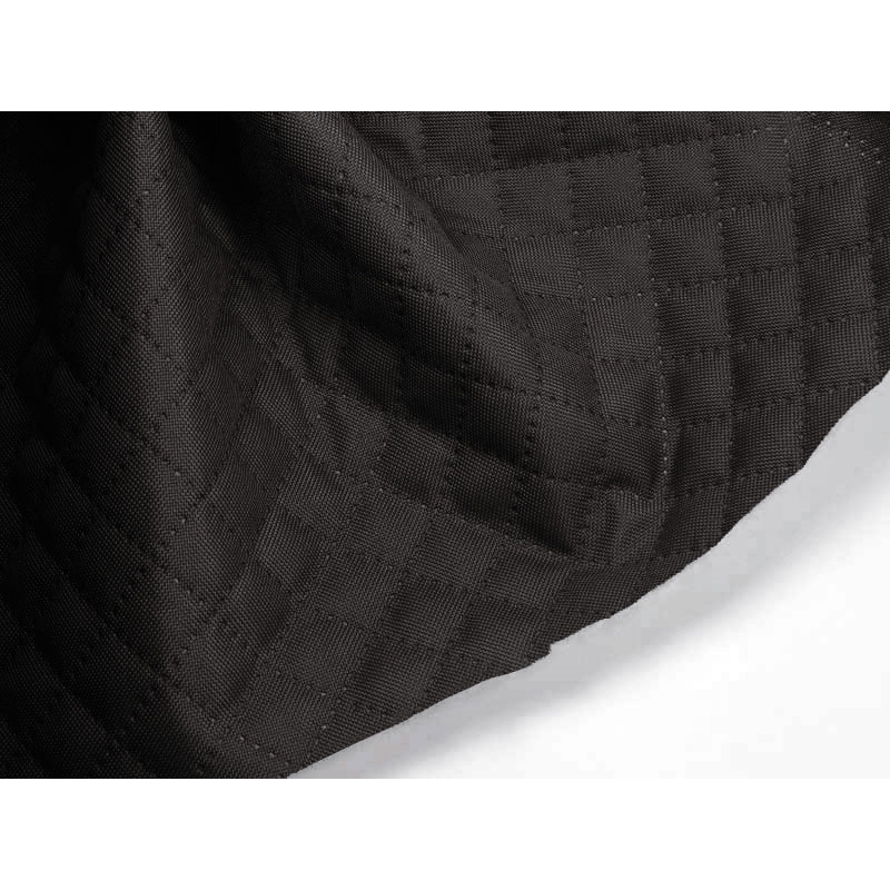 Quilted polyester fabric Oxford 600d pu*2 waterproof karo (306)&nbspdark grey 160 cm 25 mb