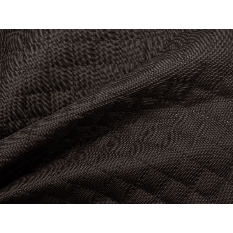 Quilted  polyester fabric Oxford 600d pu*2 waterproof karo (306) dark grey 160 cm 1 mb
