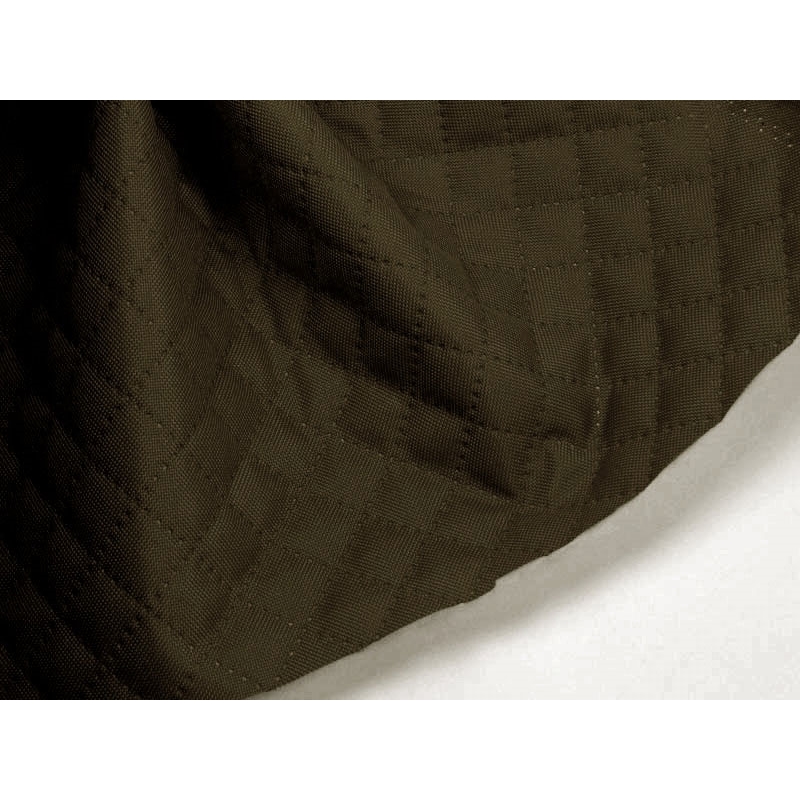 Quilted  polyester fabric Oxford 600d pu*2 waterproof karo (305) olive 160 cm 25 mb