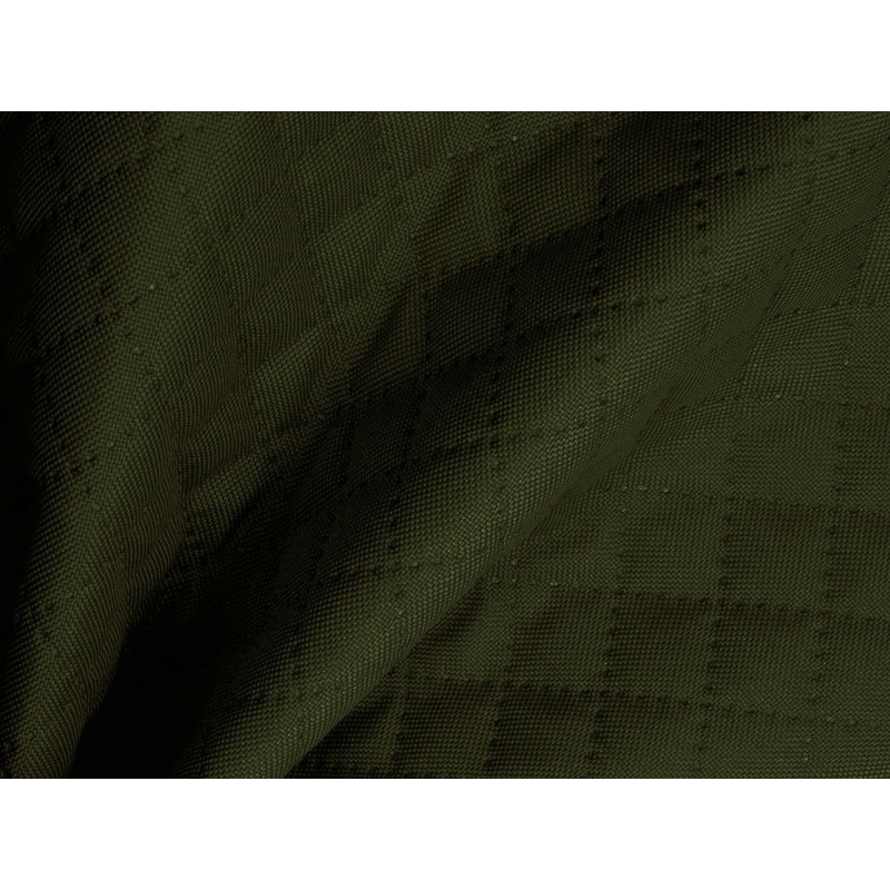 Quilted polyester fabric Oxford 600d pu*2 waterproof karo (305) olive 160 cm 1 mb