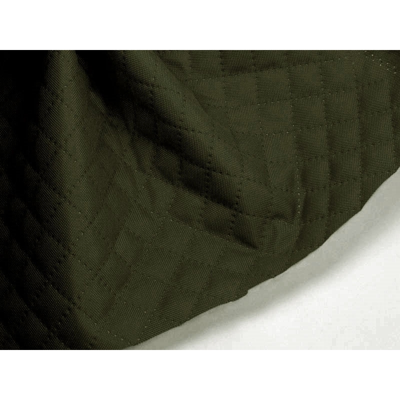 Quilted polyester fabric Oxford 600d pu*2 waterproof karo (305) olive 160 cm 1 mb