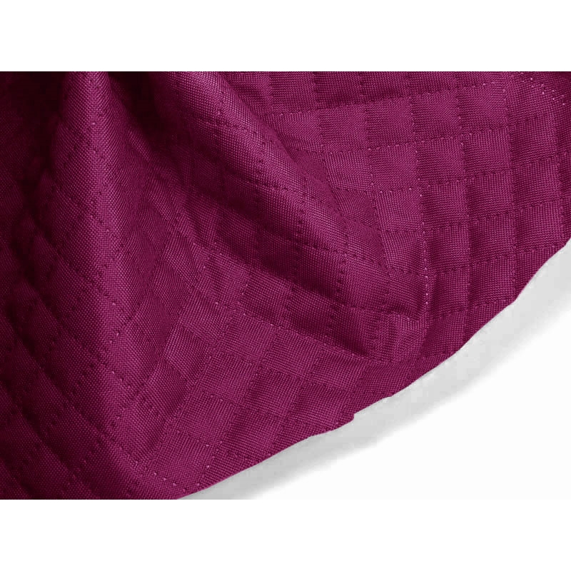 Quilted polyester fabric Oxford 600d pu*2 waterproof karo (299) amaranth 160 cm 25 mb
