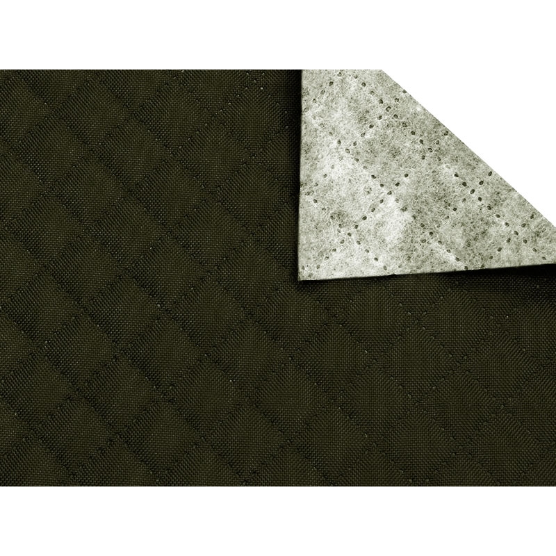 Quilted  polyester fabric Oxford 600d pu*2 waterproof karo (170) olive 160 cm 1 mb