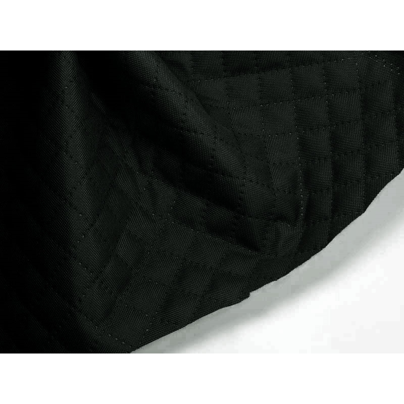Quilted  polyester fabric Oxford 600d pu*2 waterproof karo (156) dark grey 160 cm 25 mb