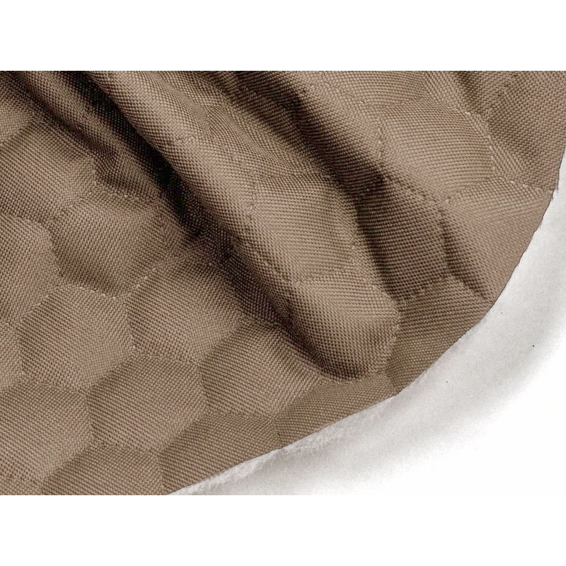 Quilted polyester fabric Oxford 600d pu*2 waterproof honeycomb (894) dark beige 160  cm