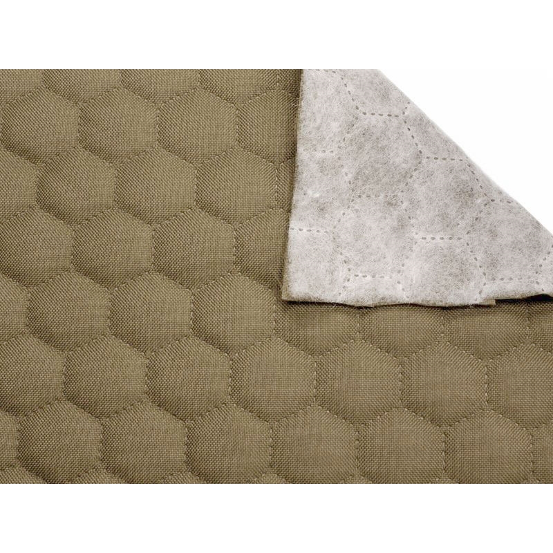 Quilted polyester fabric Oxford 600d pu*2 waterproof honeycomb (573) beige 160 cm 1 mb