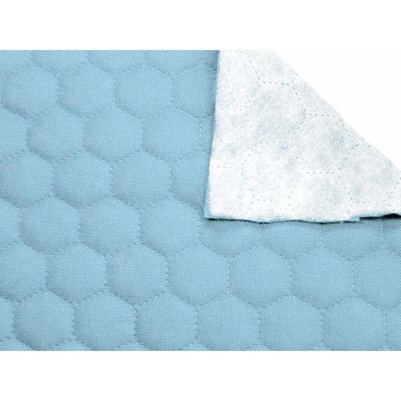 Quilted polyester fabric Oxford 600d pu*2 waterproof honeycomb (546) blue 160 cm 25 mb