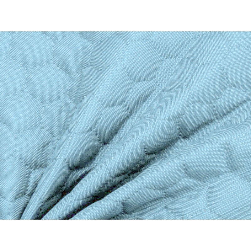 Polyester-steppstoff 600d pu-beschichtet bienenwabe blau 160 cm 25 lm