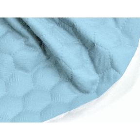 Tkanina Oxford pikowana wodoodporna plastry miodu (546) błękit