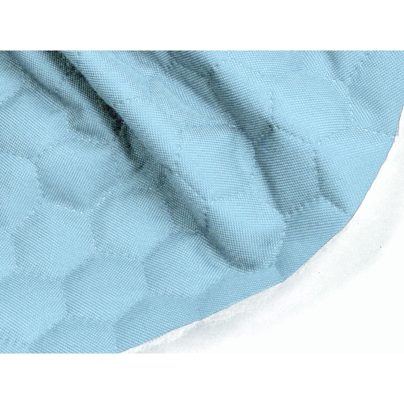 Quilted  polyester fabric Oxford 600d pu*2 waterproof honeycomb (546) blue 160 cm mb