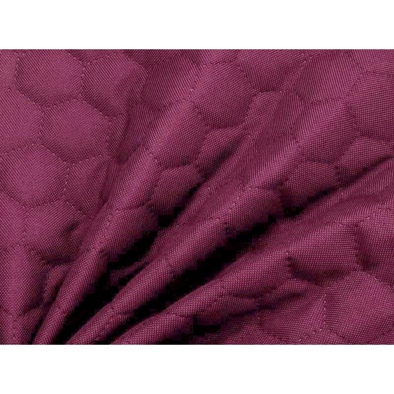 Quilted polyester fabric Oxford 600d pu*2 waterproof (525) maroon 160 cm 25 mb