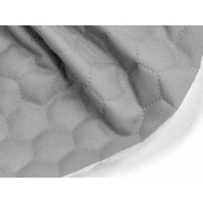 Tkanina Oxford pikowana wodoodporna plastry miodu (336) jasnoszara 25 mb