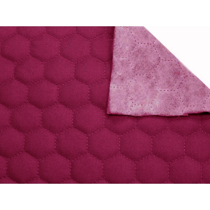 Quilted polyester fabric Oxford 600d pu*2 waterproof honeycomb (299) amaranth 160 cm 1 mb