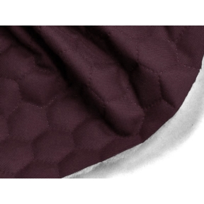 Tkanina Oxford pikowana wodoodporna plastry miodu (174) fioletowa 25 mb
