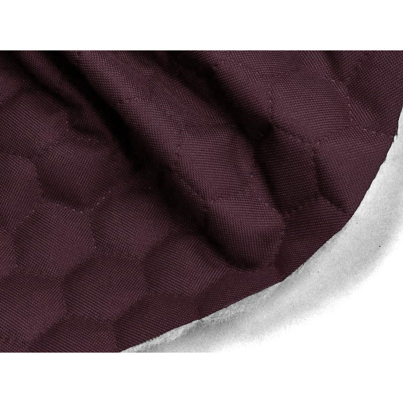 Quilted  polyester fabric Oxford 600d pu*2 waterproof honeycomb (174) dark violet 160 cm  mb