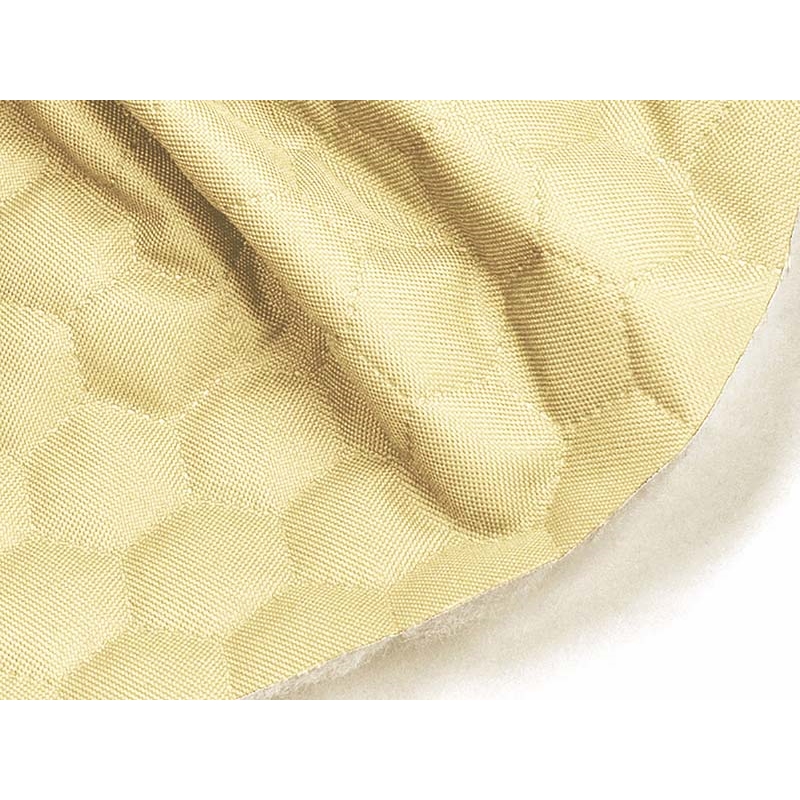 Quilted polyester fabric Oxford 600d pu*2 waterproof honeycomb (122)&nbsplight beige&nbsp160 cm 25 mb
