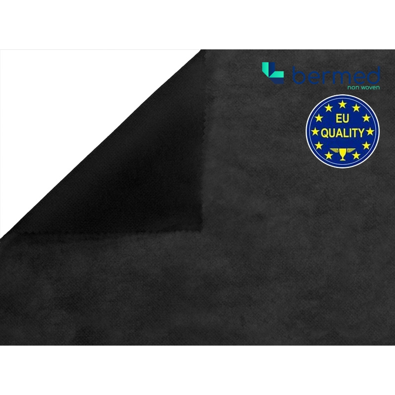 Włóknina techniczna polipropylenowa  30 g/m2 czarna jakość EU 500 mb