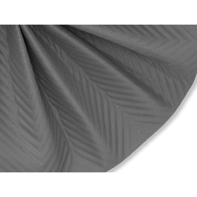 Polyester-steppstoff 600d pu-beschichtet bienenwabe grau 160 cm 25 lm