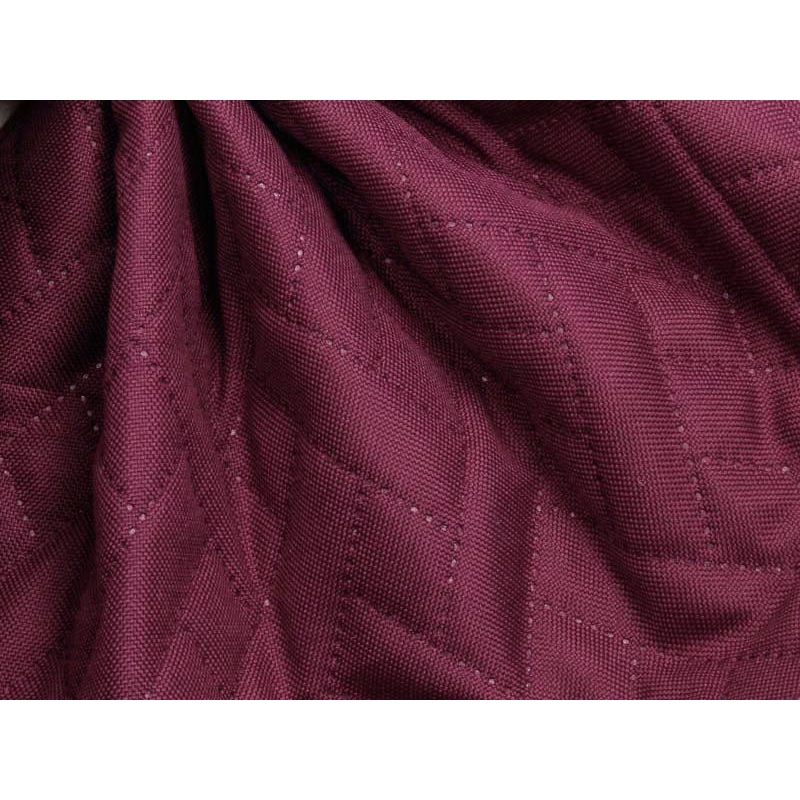 Quilted  polyester fabric Oxford 600d pu*2 waterproof premium (525) maroon 160 cm 1 mb