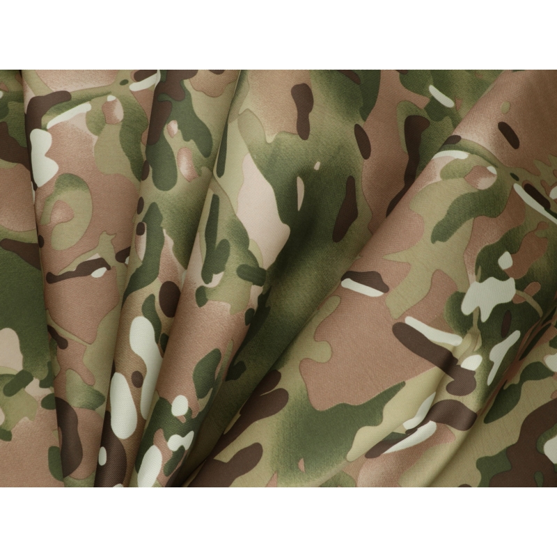 Polyester fabric oxford 210d pu waterproof  multicam 150 cm 100 mb