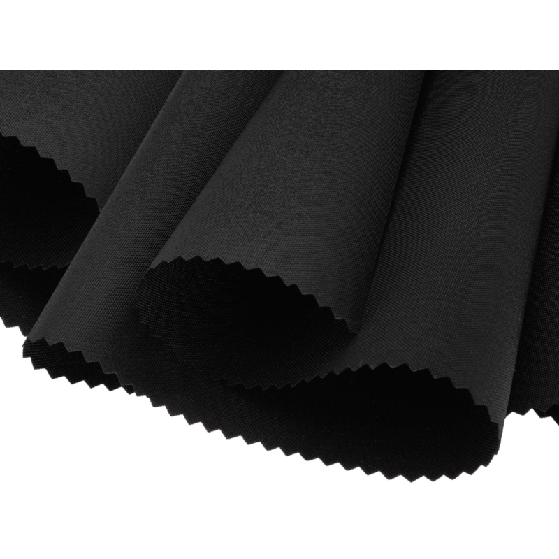 Polyester fabric Oxford 300d  pu*2  waterproof (580) black 160 cm