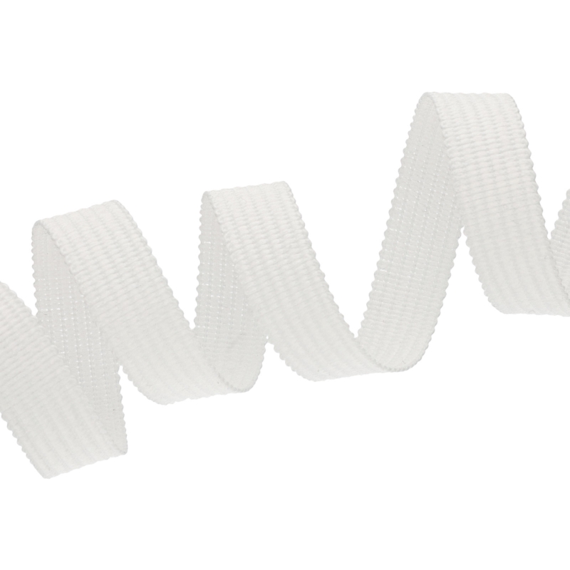 Knitted   twill tape 10 mm white (501)