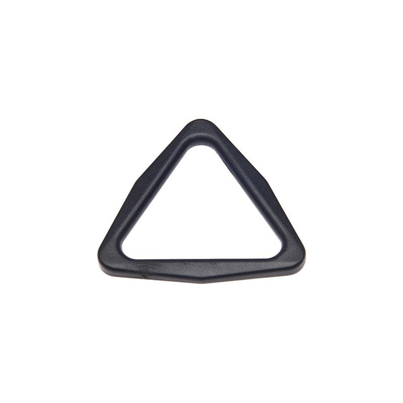 Plastový trojúhelník 37 mm lucjan černý 100 ks
