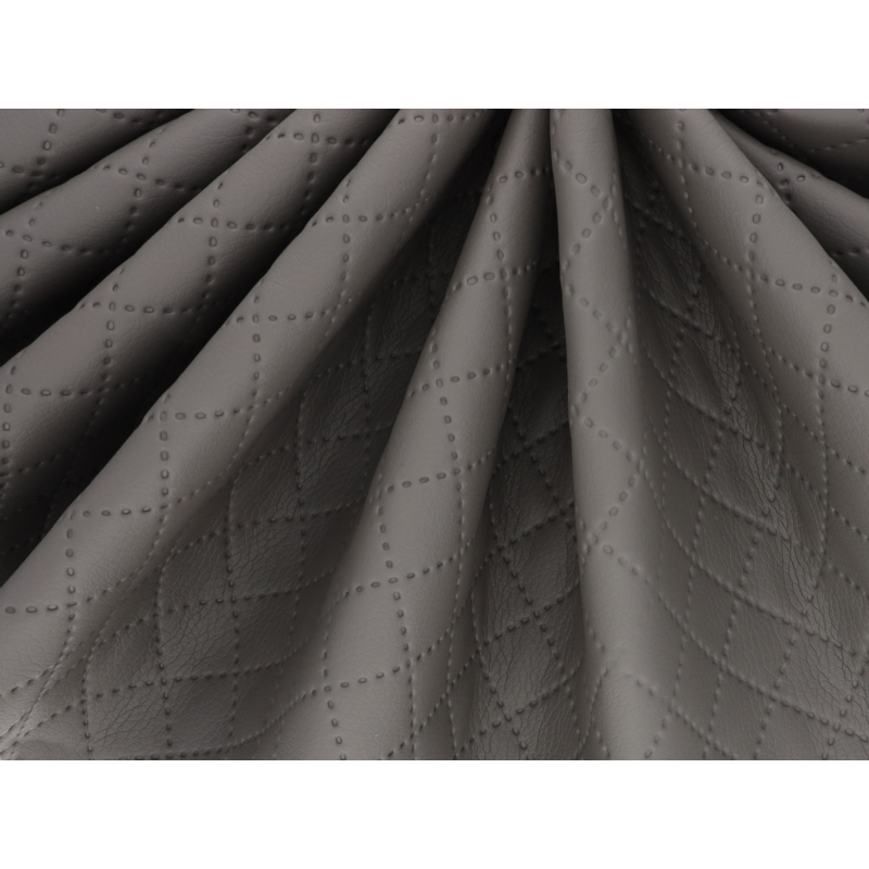 IMITATION QUILTED LEATHER STARS GREY 140 CM 1 MB