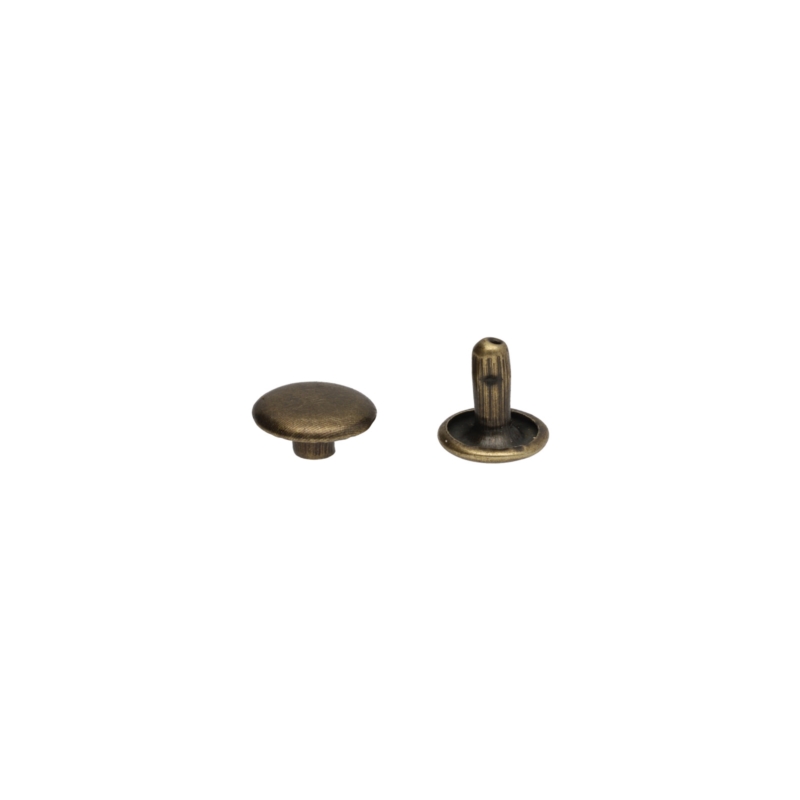 METAL   RIVET TWO-SIDED LUX 10/3/9 MM OLD GOLD
