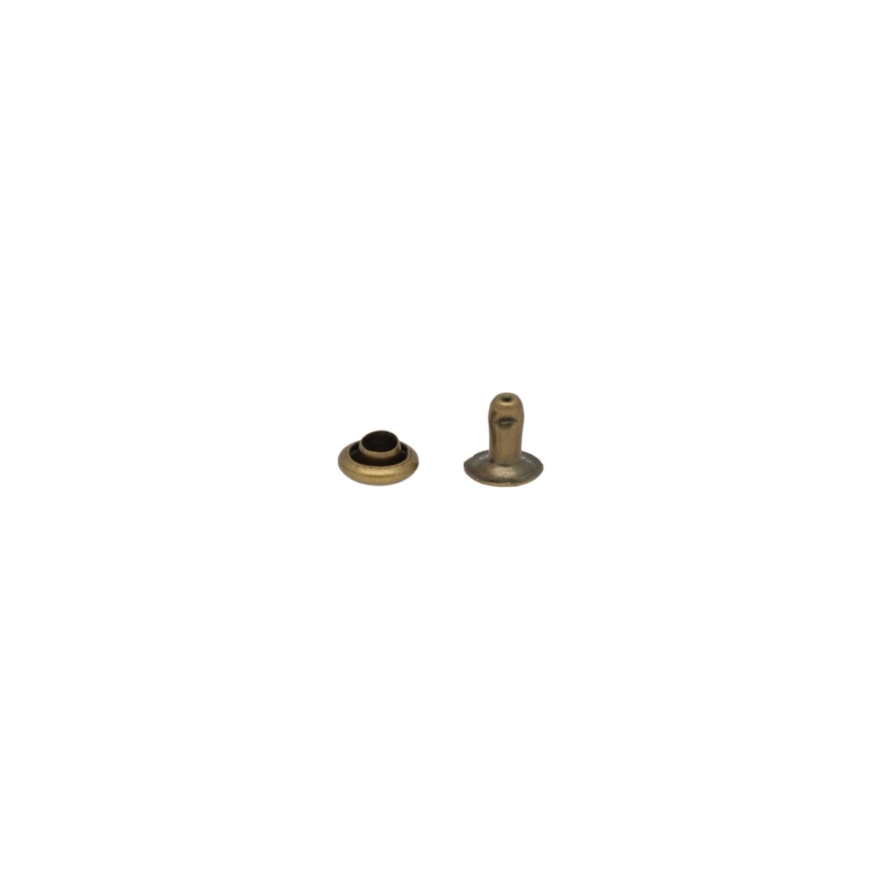 METAL  RIVET ONE-SIDED 6/3/6 MM OLD GOLD 5000 PCS
