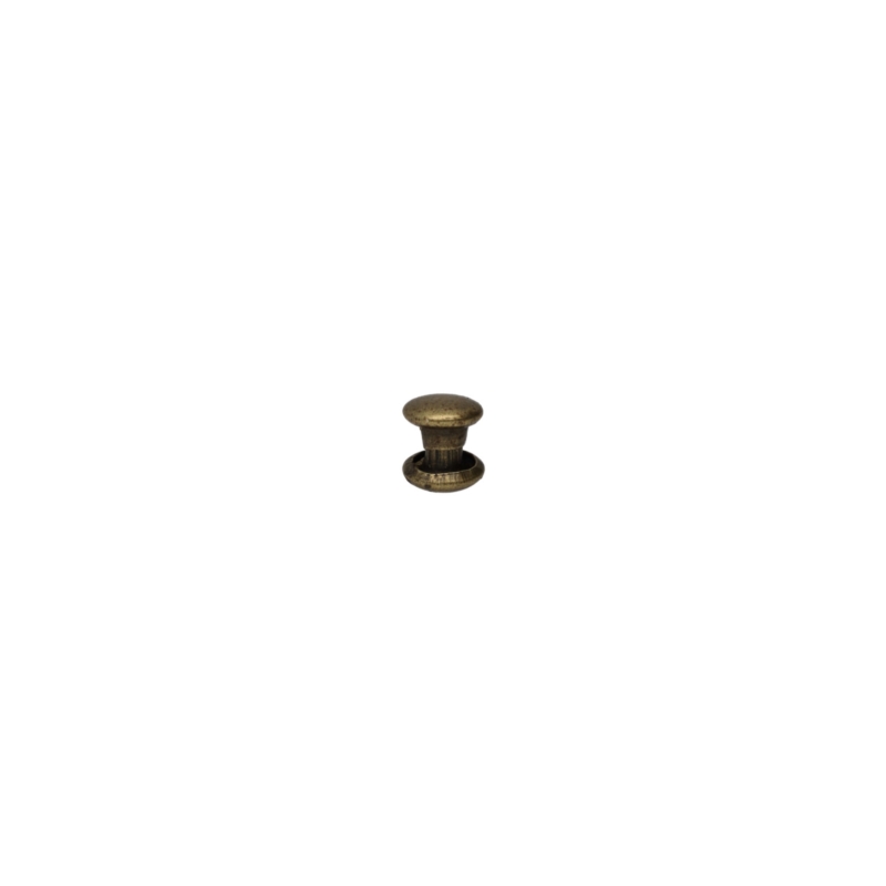 METAL  RIVET LUX TWO-SIDED 6/3/6 MM OLD GOLD