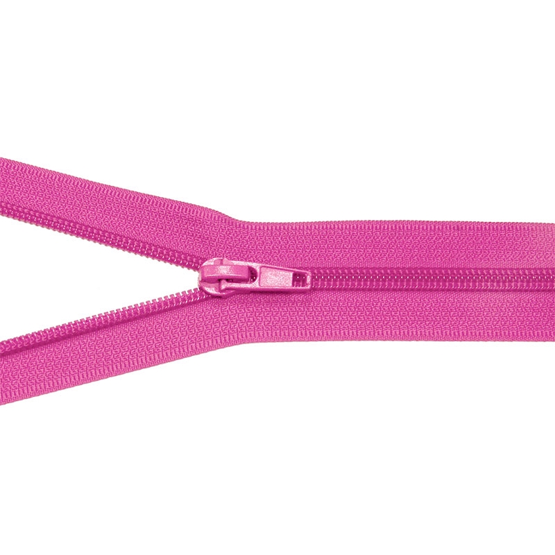 NYLON READY ZIPPER 5 AUTO LOCK CLOSE END 16 CM (304) PINK