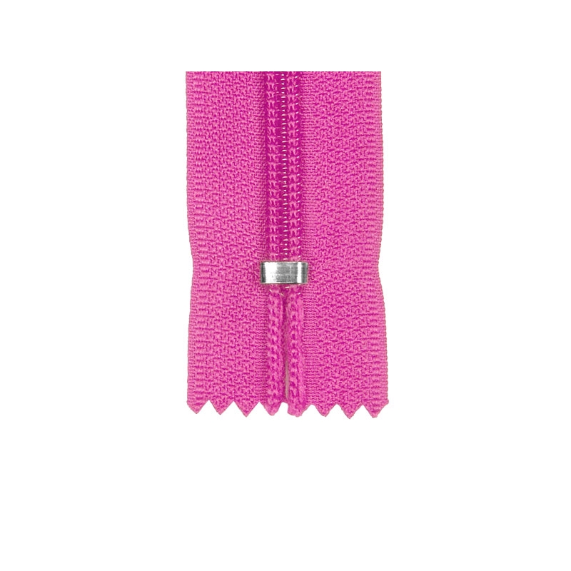 NYLON READY ZIPPER 5 AUTO LOCK CLOSE END 16 CM (304) PINK