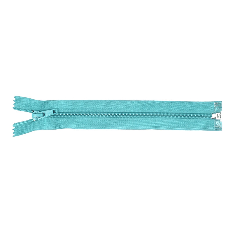 NYLON READY ZIPPER 5 AUTO LOCK OPEN END 50 CM (833) TURQUOISE