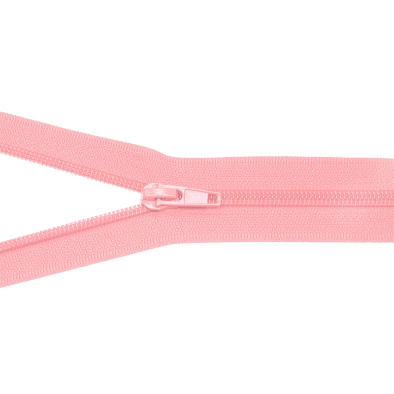 NYLON READY ZIPPER 5 AUTO LOCK CLOSE END 16 CM (512) PINK