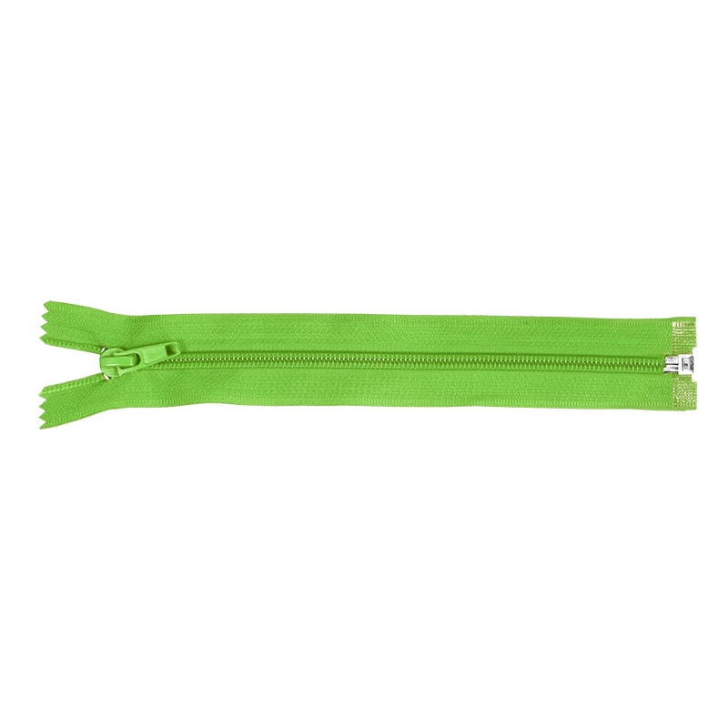 NYLON READY ZIPPER 5 AUTO LOCK OPEN END 45 CM (536) GREEN