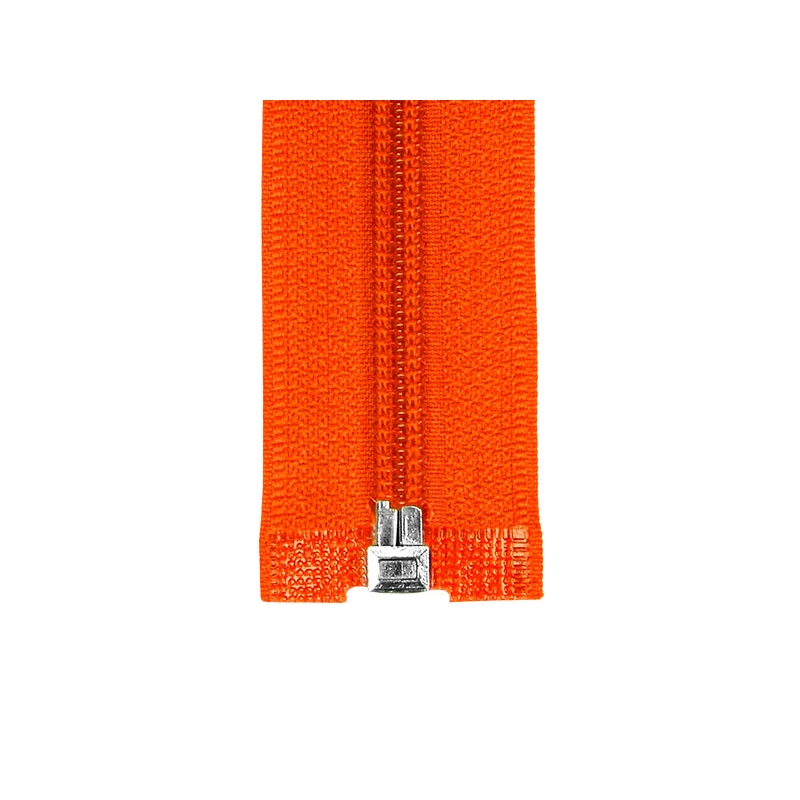 NYLON READY ZIPPER 5 AUTO LOCK OPEN END 70 CM (523) ORANGE