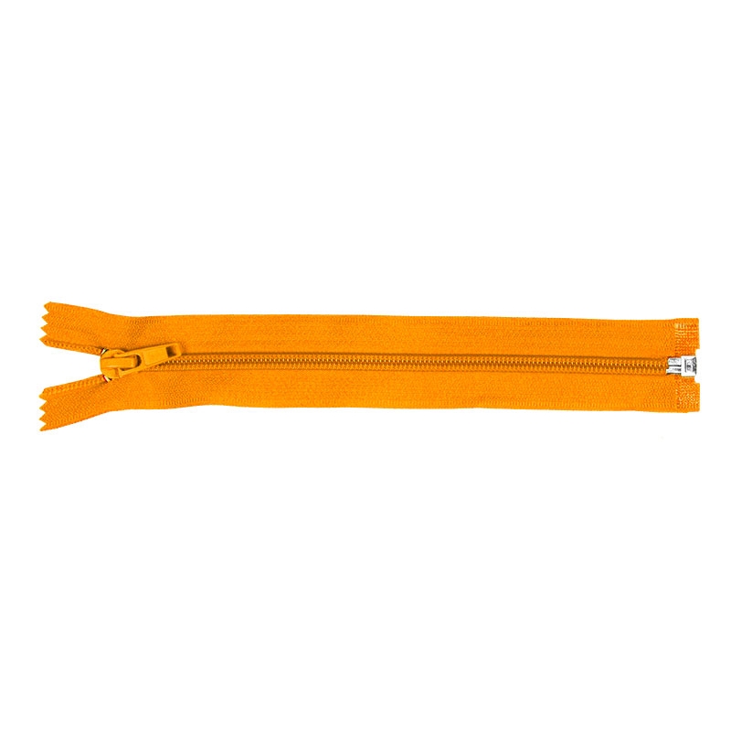 NYLON READY ZIPPER 5 AUTO LOCK OPEN END 45 CM (056) YELLOW