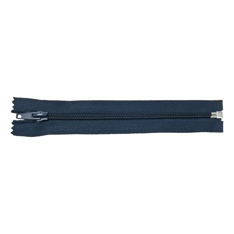 NYLON READY ZIPPER 5 AUTO LOCK OPEN END 75 CM (058) NAVY BLUE 50 PCS