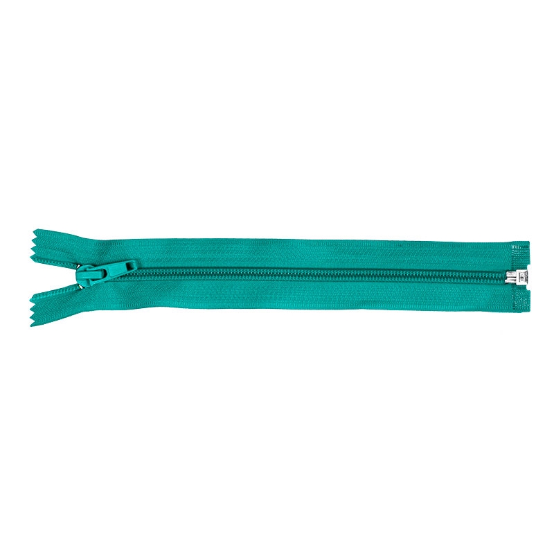 NYLON READY ZIPPER 5 AUTO LOCK OPEN END 45 CM (359) TURQUOISE