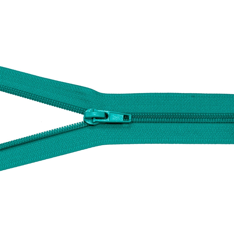 NYLON READY ZIPPER 5 AUTO LOCK OPEN END 45 CM (359) TURQUOISE