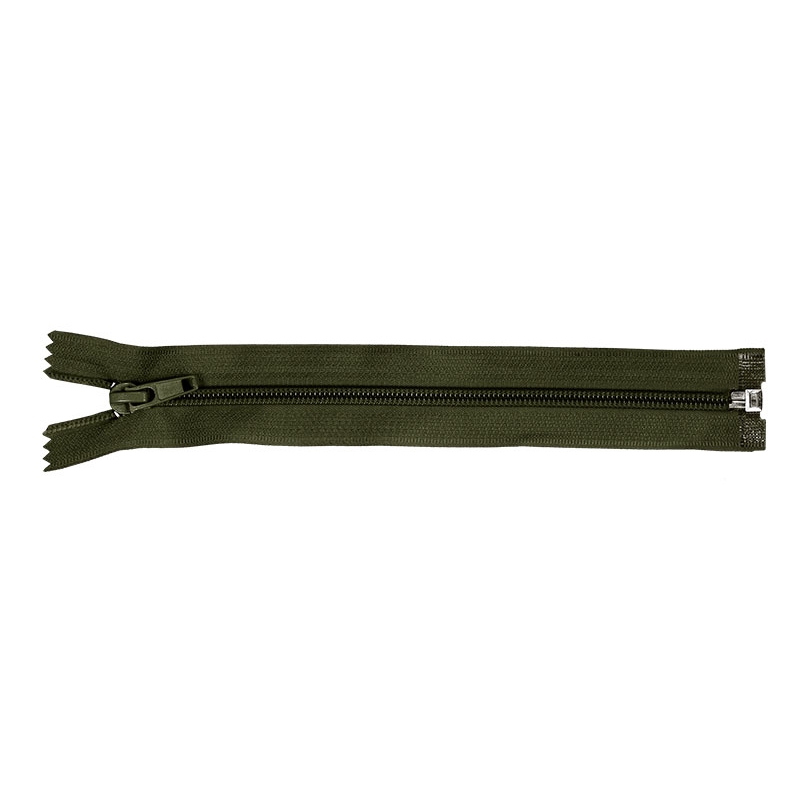 NYLON READY ZIPPER 5 AUTO LOCK OPEN END 75 CM (305) OLIVE