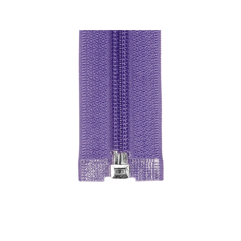 NYLON READY ZIPPER 5  AUTO LOCK OPEN END 50 CM (252) ULTRAVIOLET