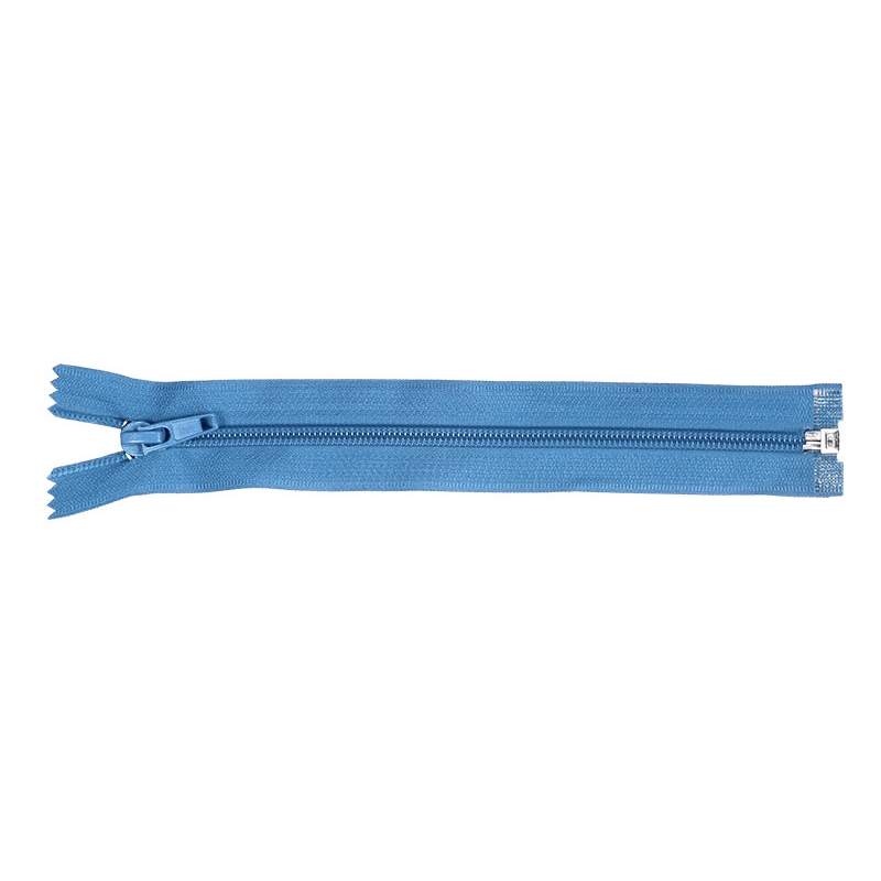 NYLON READY ZIPPER 5 AUTO LOCK OPEN END 80 CM (144) BLUE